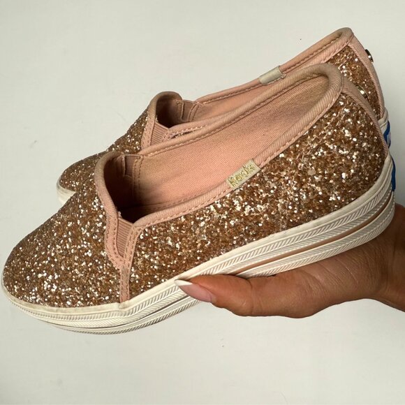 Kate Spade x Keds Women’s Triple Decker Pink Glitter Sneakers – EU 37 / US 6.5 – - Picture 10 of 10